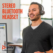 Poly Voyager 4320 - M Microsoft Teams Certified Bluetooth Wireless Headset with Charging Stand - Black - SWIFT PERIPHERALS77Z00AA