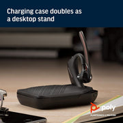 POLY Voyager 5200 UC Active Noise Cancellation Mono Bluetooth Headset with Charging Case - SWIFT PERIPHERALS‎206110-101