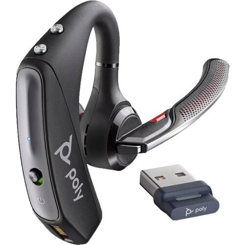 POLY Voyager 5200 UC Active Noise Cancellation Mono Bluetooth Headset with Charging Case - SWIFT PERIPHERALS‎206110-101