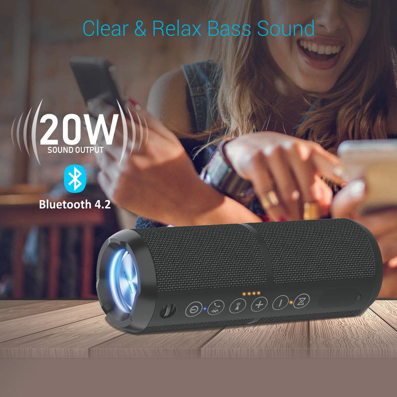 Portronics Breeze II POR - 698 Bluetooth Rechargeable Portable Stereo Speaker with Micro SD Slot and IPx6 Water Resistance - SWIFT PERIPHERALSPOR-698