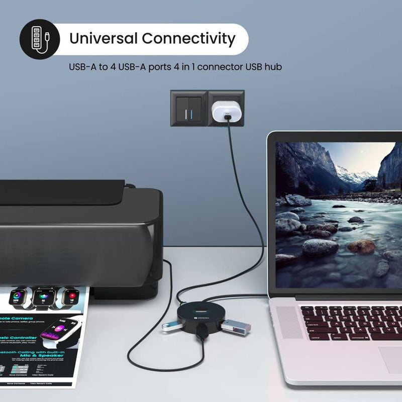 Portronics Mport 4B USB Hub with 4 USB Port and 1 USB - C Port - SWIFT ...