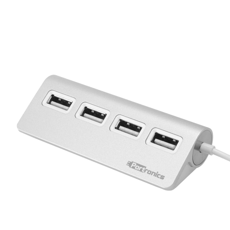 Portronics POR - 717 MPort 24 USB 2.0 Hub with 4 USB Ports and Aluminum Build - SWIFT PERIPHERALSPOR-717