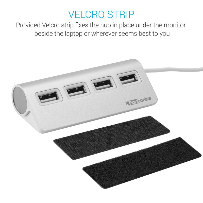 Portronics POR - 717 MPort 24 USB 2.0 Hub with 4 USB Ports and Aluminum Build - SWIFT PERIPHERALSPOR-717