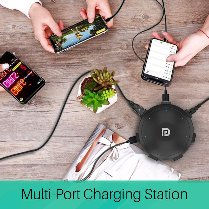 Portronics UFO Pro 60W Multi - Device Charging Station USB Hub with Six Ports and Fast charging - SWIFT PERIPHERALSPOR-1094