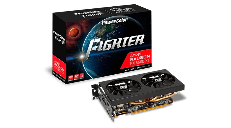 POWERCOLOR FIGHTER AMD RADEON RX 6500 XT 8GB GDDR6 - SWIFT PERIPHERALS1092840