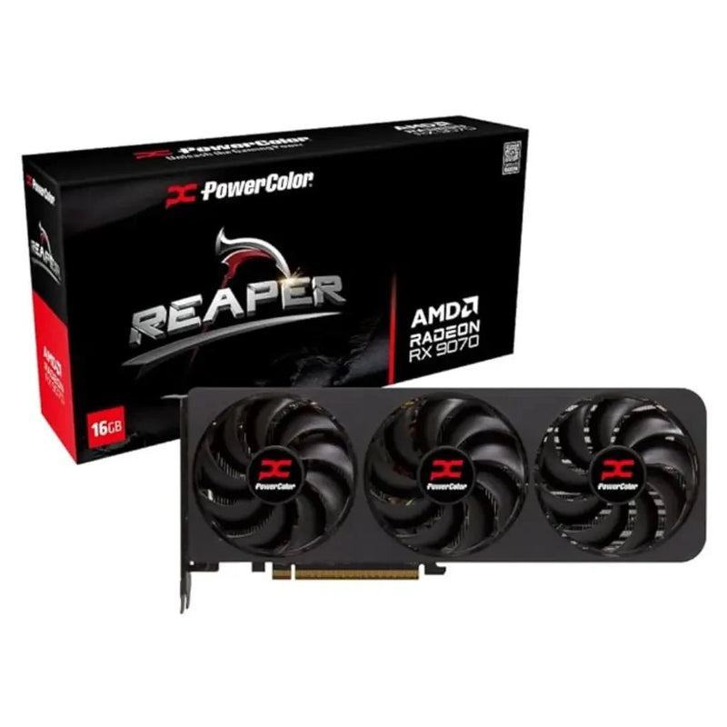 PowerColor Reaper AMD Radeon RX 9070 16GB GDDR6 Graphics Card - SWIFT PERIPHERALSRX9070-16G-A