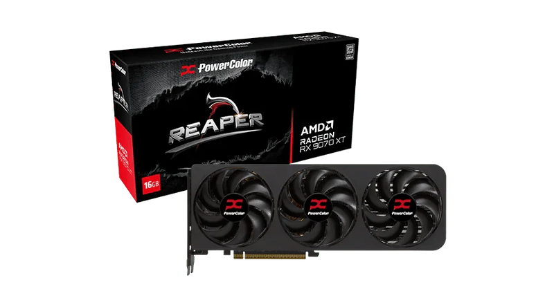 POWERCOLOR REAPER RX 9070 XT 16GB GDDR6 GRAPHICS CARD - SWIFT PERIPHERALS1092772