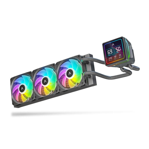 PROLAB AI360 LCD AIO LIQUID COOLER ARGB BLACK - SWIFT PERIPHERALS1094456