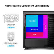 PROLAB DESIGN AI748 FULL - TOWER WORKSTATION GAMING CASE BLACK - SWIFT PERIPHERALS1094612