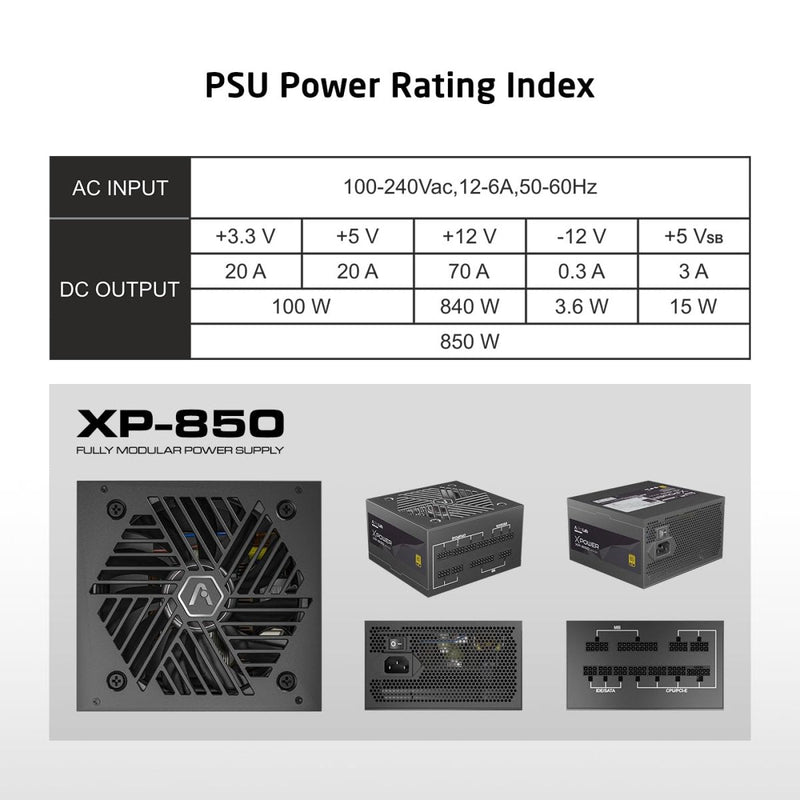 PROLAB DESIGN XPOWER XP - 850 POWER SUPPLY UNIT - SWIFT PERIPHERALSPLDN0002