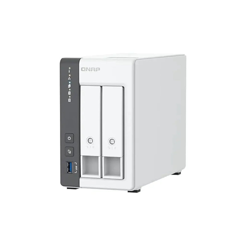 QNAP TS - 216G Quad Core 2 Bay 2.5GbE Desktop Network Attached Storage - White - SWIFT PERIPHERALSTS-216G