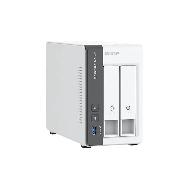 QNAP TS - 216G Quad Core 2 Bay 2.5GbE Desktop Network Attached Storage - White - SWIFT PERIPHERALSTS-216G