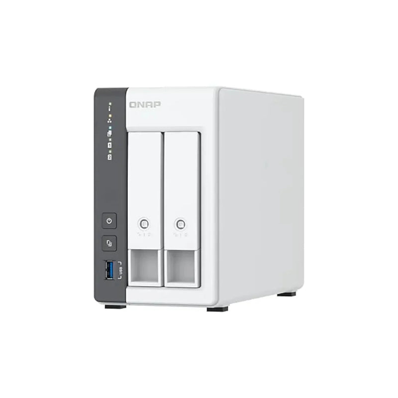 QNAP TS - 216G Quad Core 2 Bay 2.5GbE Desktop Network Attached Storage - White - SWIFT PERIPHERALSTS-216G
