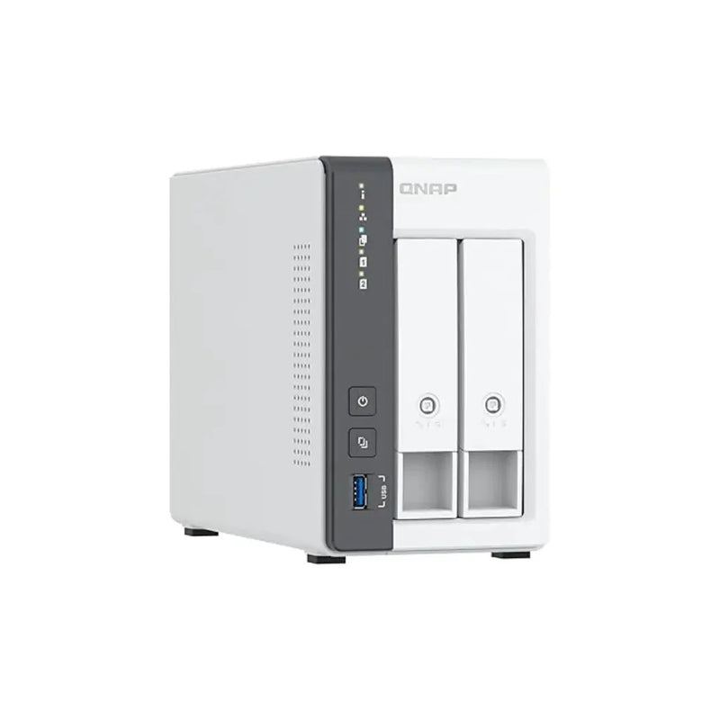 QNAP TS - 216G Quad Core 2 Bay 2.5GbE Desktop Network Attached Storage - White - SWIFT PERIPHERALSTS-216G