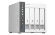QNAP TS - 433 - 4G 4 BAY NAS WITH QUAD - CORE PROCESSOR, 4 GB DDR4 RAM AND 2.5GBE + GBE LAN NETWORK (DISKLESS) WHITE - SWIFT PERIPHERALS1085230