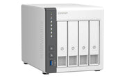 QNAP TS - 433 - 4G 4 BAY NAS WITH QUAD - CORE PROCESSOR, 4 GB DDR4 RAM AND 2.5GBE + GBE LAN NETWORK (DISKLESS) WHITE - SWIFT PERIPHERALS1085230