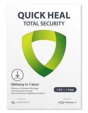QUICK HEAL TOTAL SECURITY 1 USER 1 YEAR EMAIL DELIVERY IN 2HRS - SWIFT PERIPHERALS100168