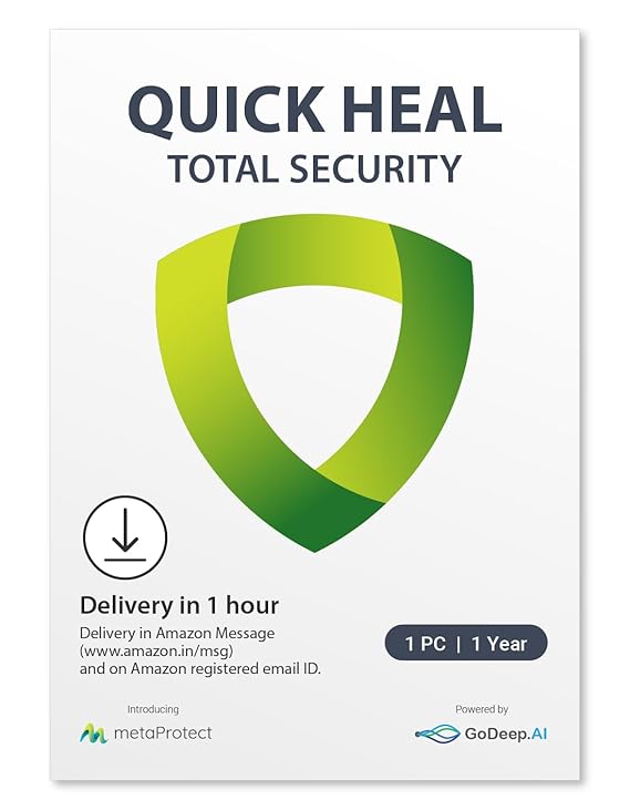 QUICK HEAL TOTAL SECURITY 1 USER 1 YEAR EMAIL DELIVERY IN 2HRS - SWIFT PERIPHERALS100168