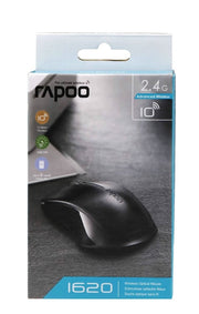 RAPOO 3KEY 1620 WIRELESS MOUSE BLACK - SWIFT PERIPHERALS104710