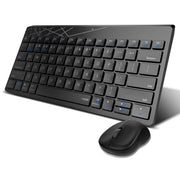 RAPOO 8000M MULTI - MODE KEYBOARD & MOUSE BLUETOOTH 3.0/4.0 WIRELESS 2.4 GHZ 1300 DPI COMBO - BLACK - SWIFT PERIPHERALS105378