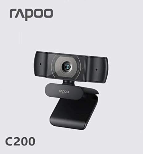 RAPOO C200 720P HD USB BLACK WEBCAM - SWIFT PERIPHERALS104711