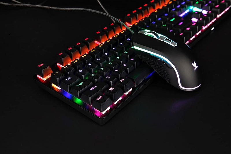 RAPOO GK500 MECHANICAL GAMING KEYBOARD BLUE SWITCHES (BLACK) - SWIFT PERIPHERALS105469