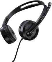 RAPOO H120 WIRED STEREO HEADSET - BLACK - SWIFT PERIPHERALS105379