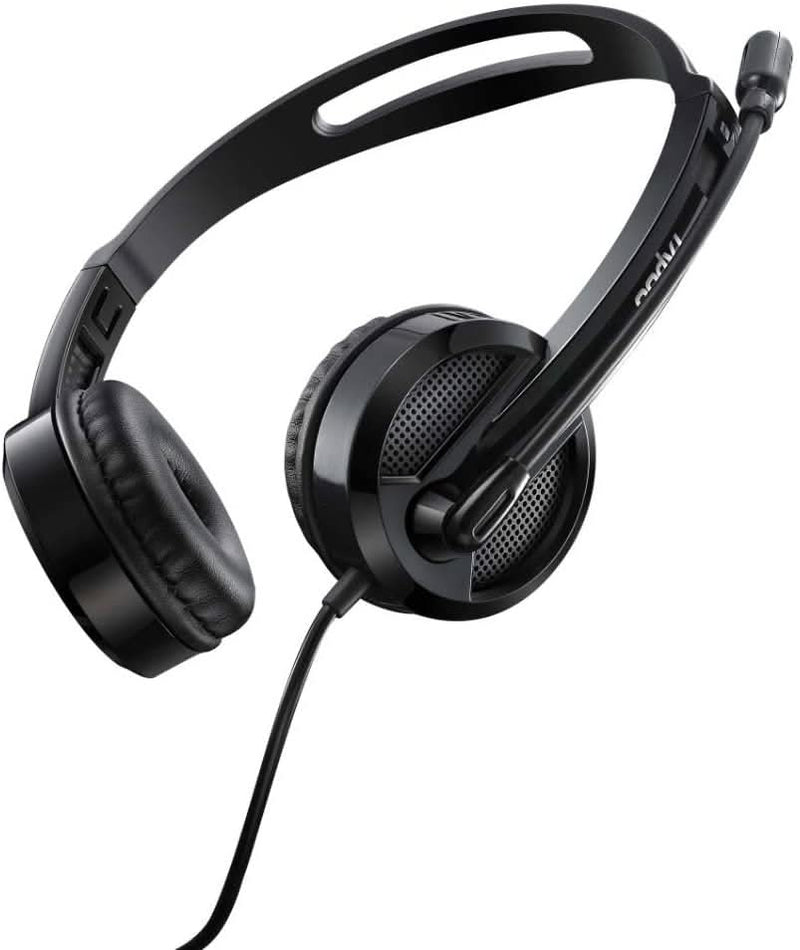 RAPOO H120 WIRED STEREO HEADSET - BLACK - SWIFT PERIPHERALS105379