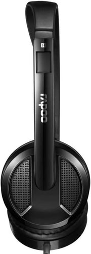 RAPOO H120 WIRED STEREO HEADSET - BLACK - SWIFT PERIPHERALS105379
