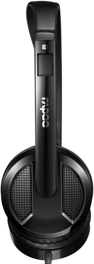 RAPOO H120 WIRED STEREO HEADSET - BLACK - SWIFT PERIPHERALS105379
