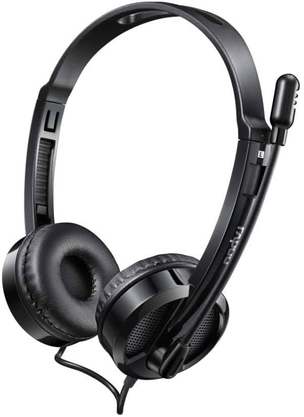 RAPOO H120 WIRED STEREO HEADSET - BLACK - SWIFT PERIPHERALS105379
