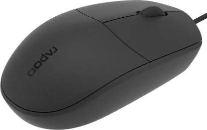 RAPOO N100 WIRED OPTICAL MOUSE - SWIFT PERIPHERALS104706
