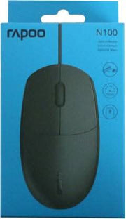 RAPOO N100 WIRED OPTICAL MOUSE - SWIFT PERIPHERALS104706