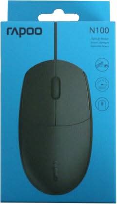 RAPOO N100 WIRED OPTICAL MOUSE - SWIFT PERIPHERALS104706