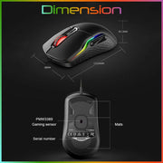 RAPOO OPTICAL GAMING MOUSE VT200 FEATURING IR SENSOR TECHNOLOGY WITH 6200 DPI - SWIFT PERIPHERALS104174