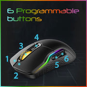 RAPOO OPTICAL GAMING MOUSE VT200 FEATURING IR SENSOR TECHNOLOGY WITH 6200 DPI - SWIFT PERIPHERALS104174