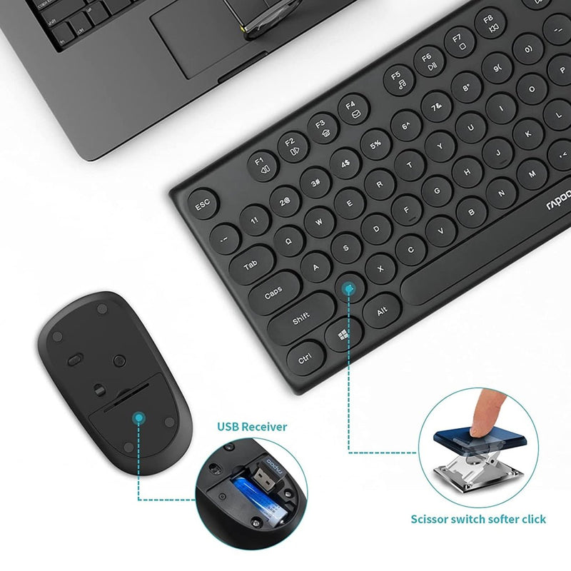RAPOO SET WIRELESS X260 BLACK - SWIFT PERIPHERALS105152