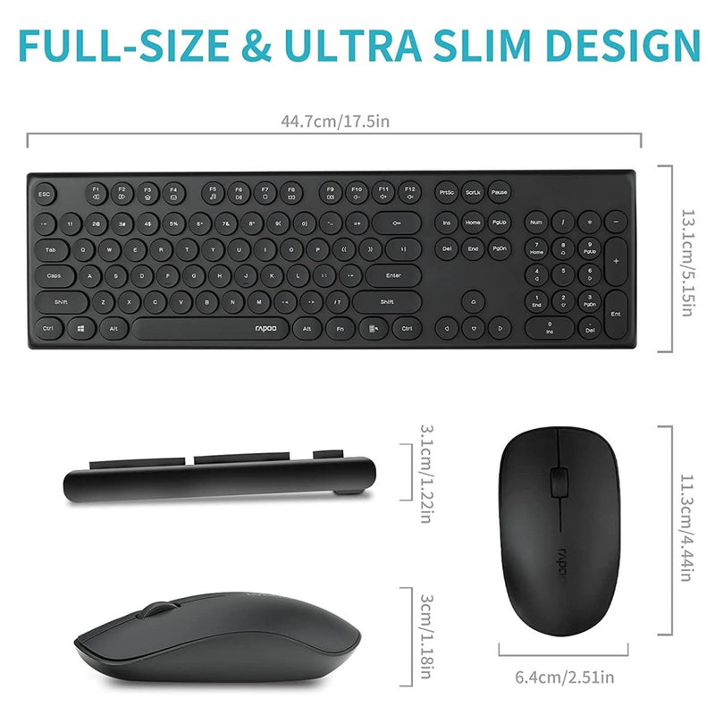 RAPOO SET WIRELESS X260 BLACK - SWIFT PERIPHERALS105152