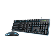 RAPOO V100S ADJUSTABLE BACKLIT GAMING KEYBOARD & OPTICAL GAMING MOUSE COMBO - SWIFT PERIPHERALS104170