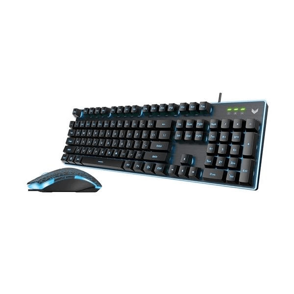 RAPOO V100S ADJUSTABLE BACKLIT GAMING KEYBOARD & OPTICAL GAMING MOUSE COMBO - SWIFT PERIPHERALS104170