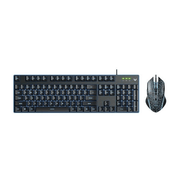 RAPOO V100S ADJUSTABLE BACKLIT GAMING KEYBOARD & OPTICAL GAMING MOUSE COMBO - SWIFT PERIPHERALS104170