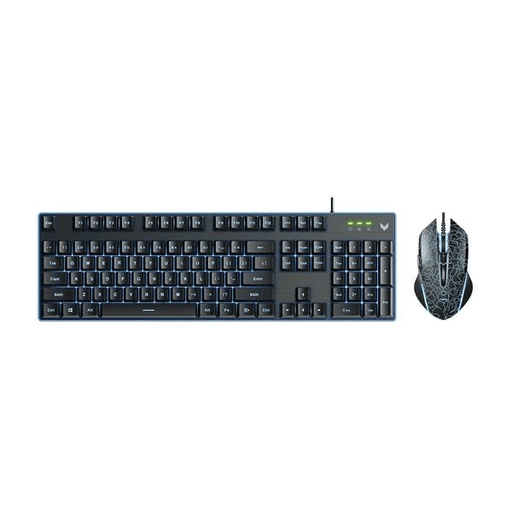 RAPOO V100S ADJUSTABLE BACKLIT GAMING KEYBOARD & OPTICAL GAMING MOUSE COMBO - SWIFT PERIPHERALS104170