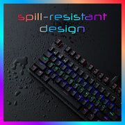 RAPOO V500 PRO MECHANICAL GAMING KEYBOARD (BLACK) - SWIFT PERIPHERALS104171