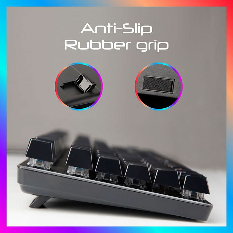 RAPOO V500 PRO MECHANICAL GAMING KEYBOARD (BLACK) - SWIFT PERIPHERALS104171