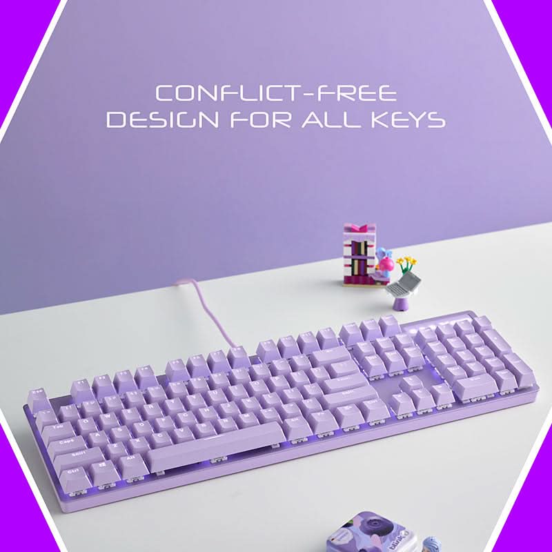 RAPOO V500 PRO MECHANICAL GAMING KEYBOARD PURPLE - SWIFT PERIPHERALS104169