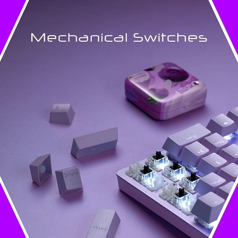 RAPOO V500 PRO MECHANICAL GAMING KEYBOARD PURPLE - SWIFT PERIPHERALS104169