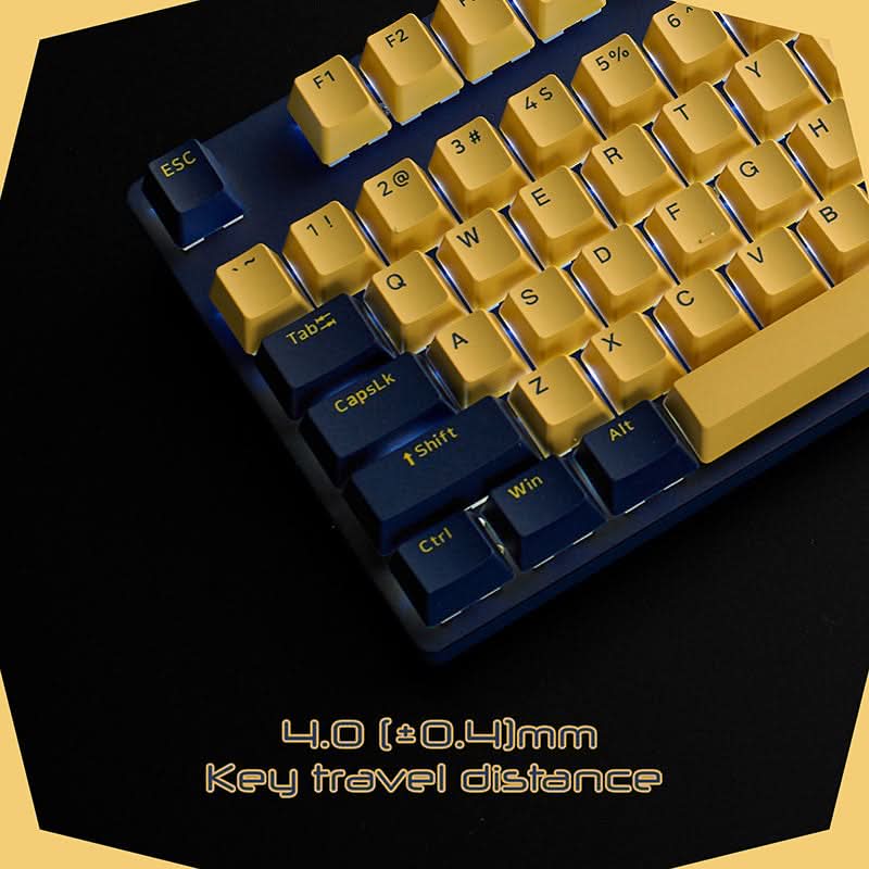 RAPOO V500 PRO MECHANICAL GAMING KEYBOARD YELLOW - BLUE - SWIFT PERIPHERALS104167