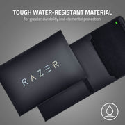 RAZER 17.3" PROTECTIVE LAPTOP SLEEVE: SCRATCH & WATER - RESISTANT - PADDED INTERIOR LINING - SNAG - FREE VELCRO - FLIP - OUT MOUSE MAT - CLASSIC BLACK (RC21 - 01590100 - R3M1) - SWIFT PERIPHERALS1094226