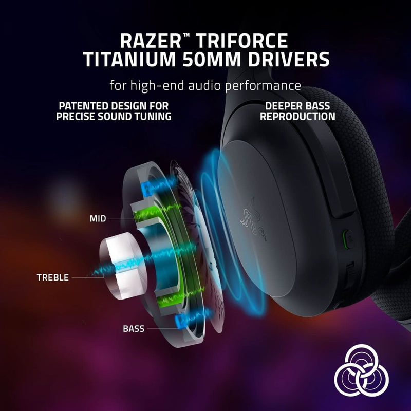 RAZER BARRACUDA - WIRELESS GAMING HEADSET RZ04 - 03790100 - R3M1 - SWIFT PERIPHERALS1094217