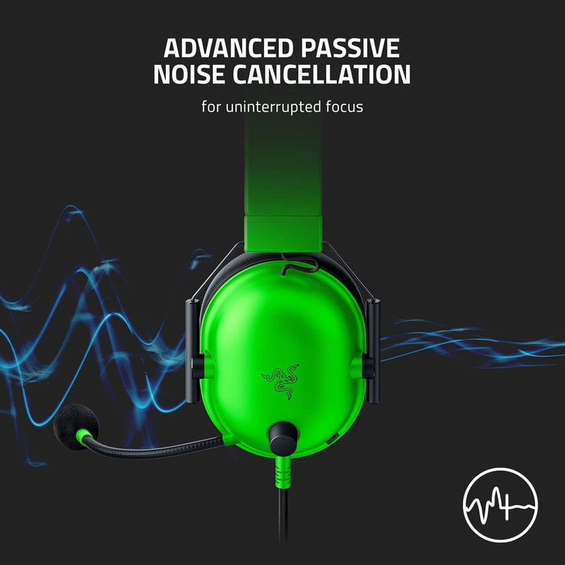 RAZER BLACKSHARK V2 X - WIRED GAMING HEADSET - GREEN RZ04 - 03240600 - R3M1 - SWIFT PERIPHERALS1092590